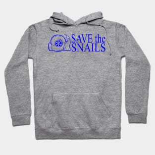 SAVE the SNAILS (Blue Text) Hoodie